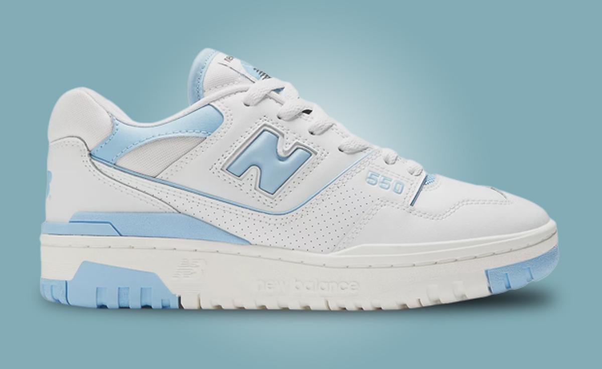 This New Balance 550 Takes On A UNC-Like Color Scheme