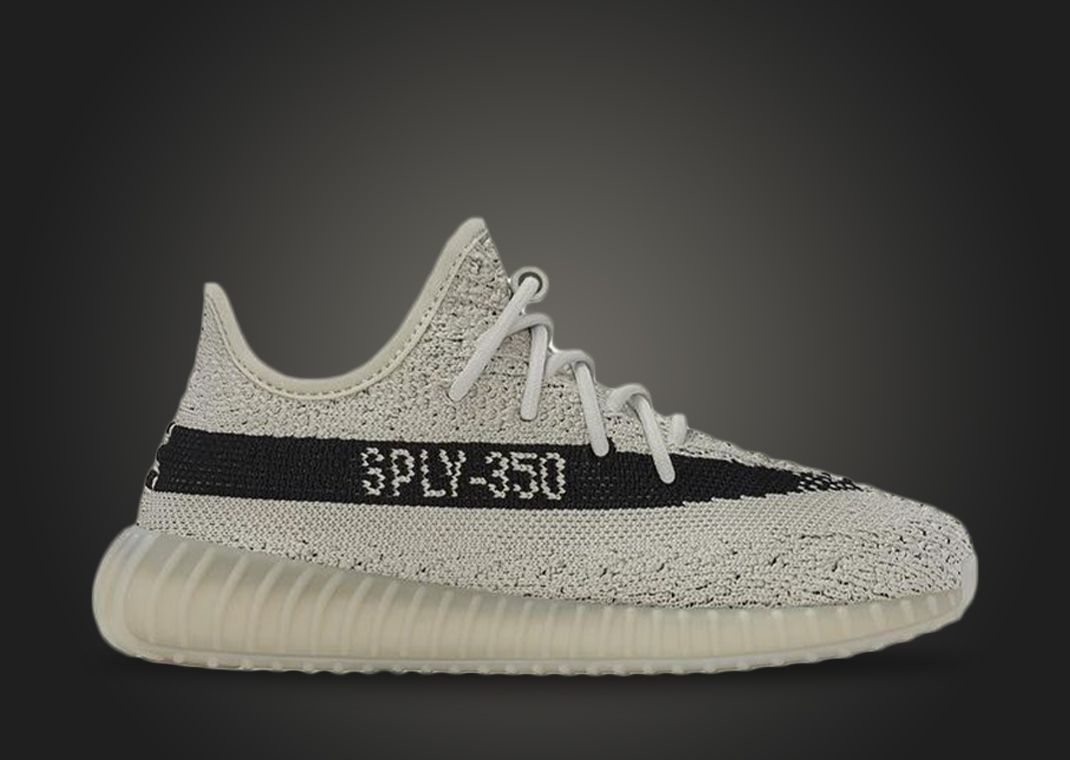 yeezy white with black