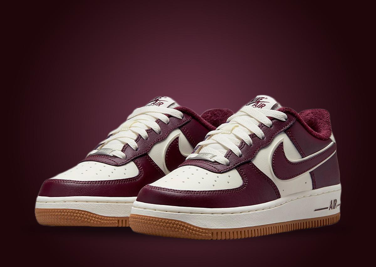 Nike Air Force 1 Low Team Red Gum (GS)