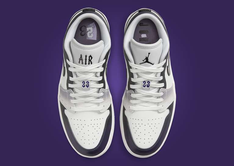 Air Jordan 1 Low SE Cement Grey Field Purple (W) Top