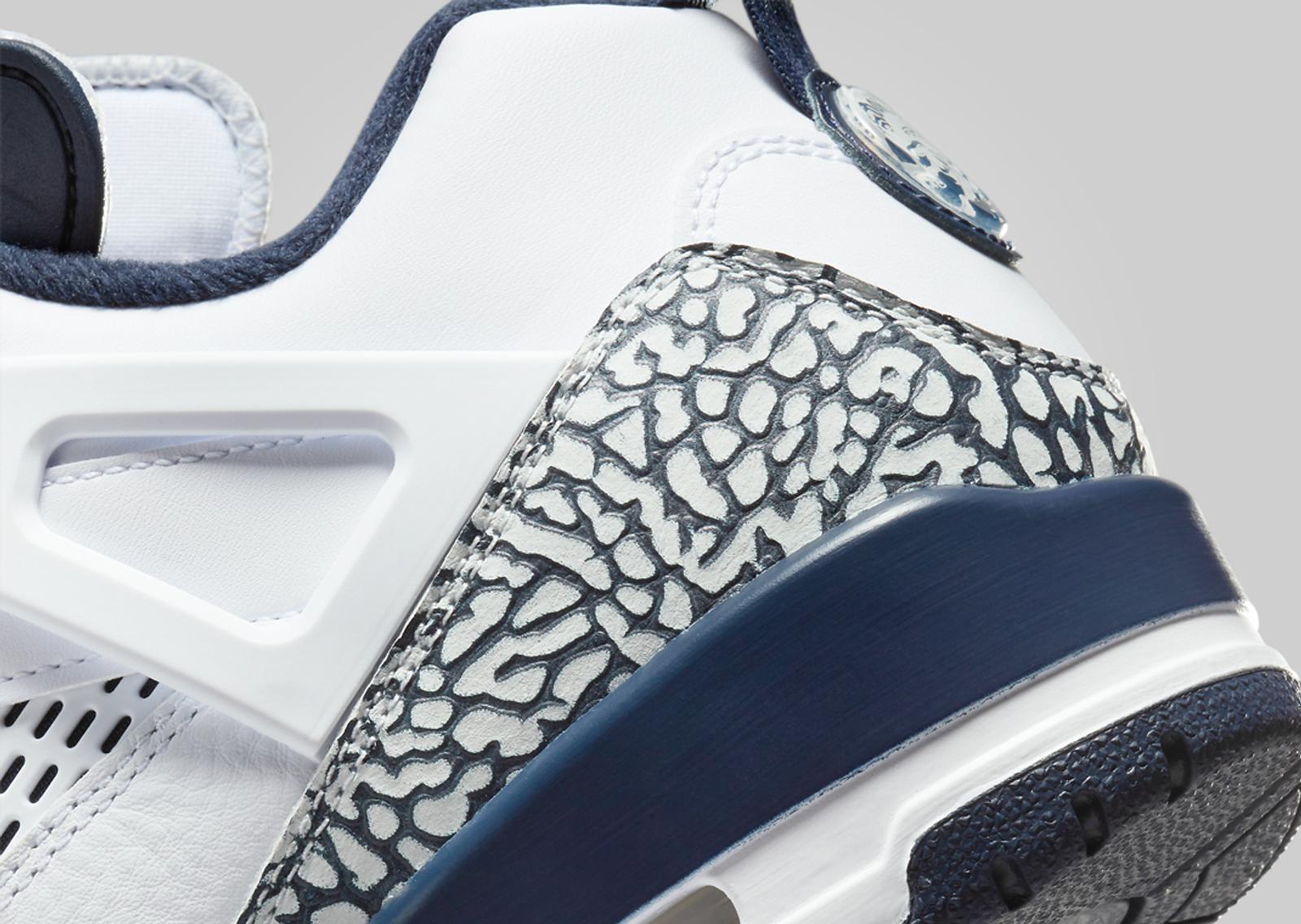 Jordan Spizike Low White Obsidian Heel