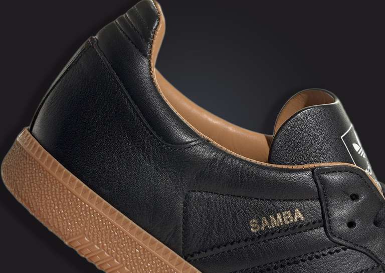 adidas Samba OG Made in Italy Black Gum Heel Detail