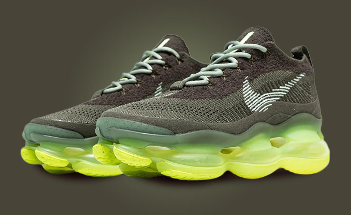 This Nike Air Max Scorpion Flyknit NN Is Green Both In A Literal And Environmental Sense