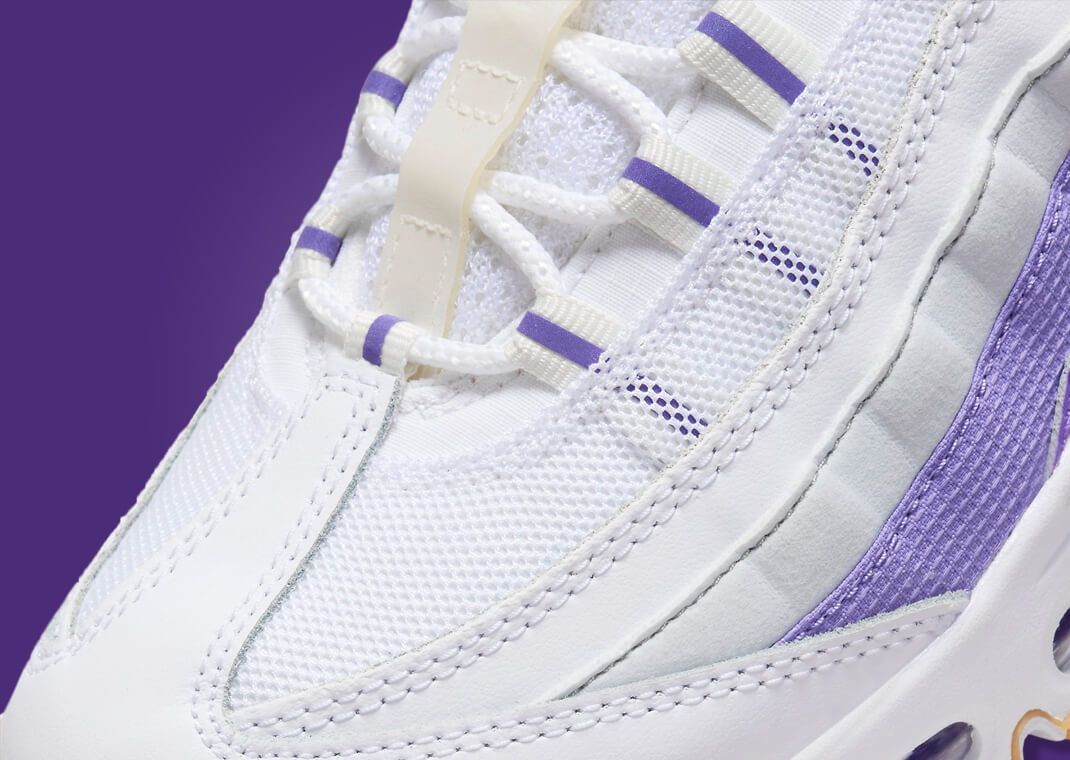 Nike air max 95 white outlet court purple wolf grey