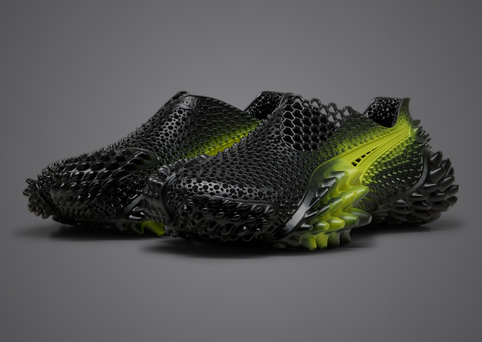 Puma 3D-Printed Shoe Black Volt Angle