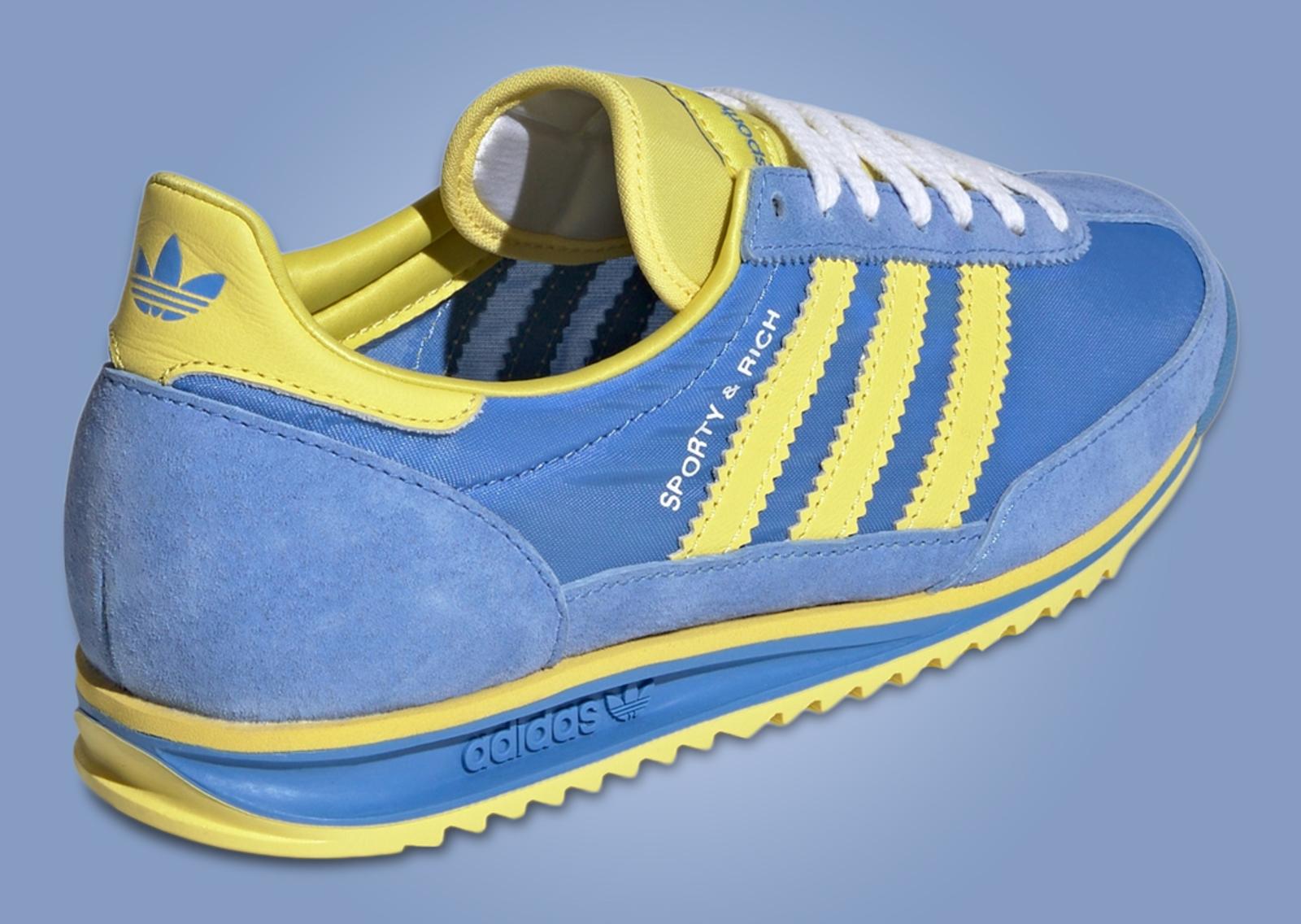 Sporty & Rich x adidas SL 72 Sweden (W) Heel ANgle