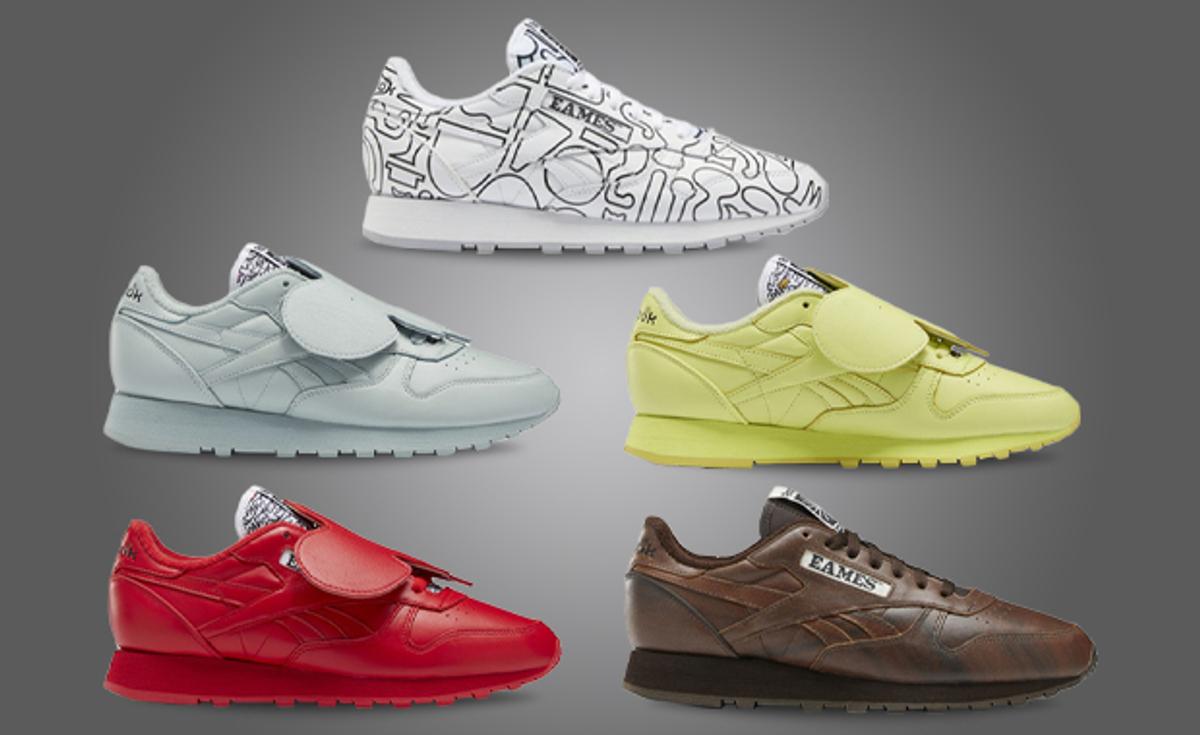 Eames Brings Their Furniture To Life On A Pack Of Reebok Classic Leather Colorways