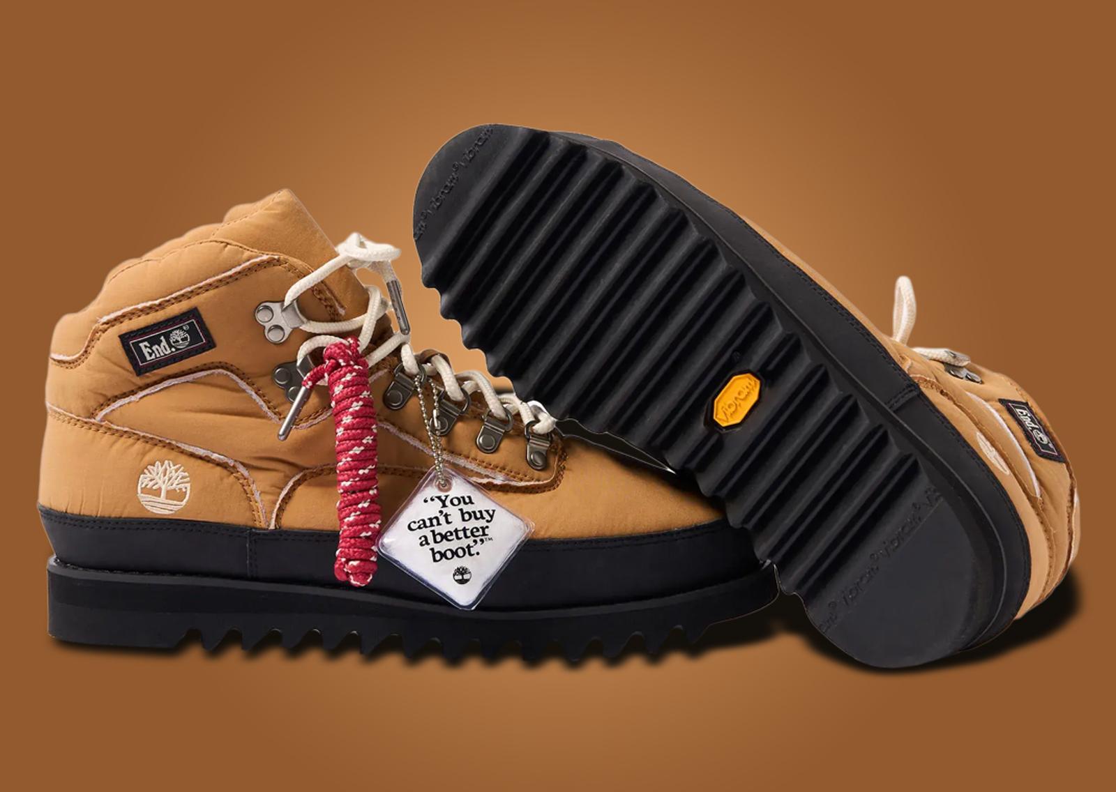 END. x Timberland Euro Hiker Boot Beige Lateral