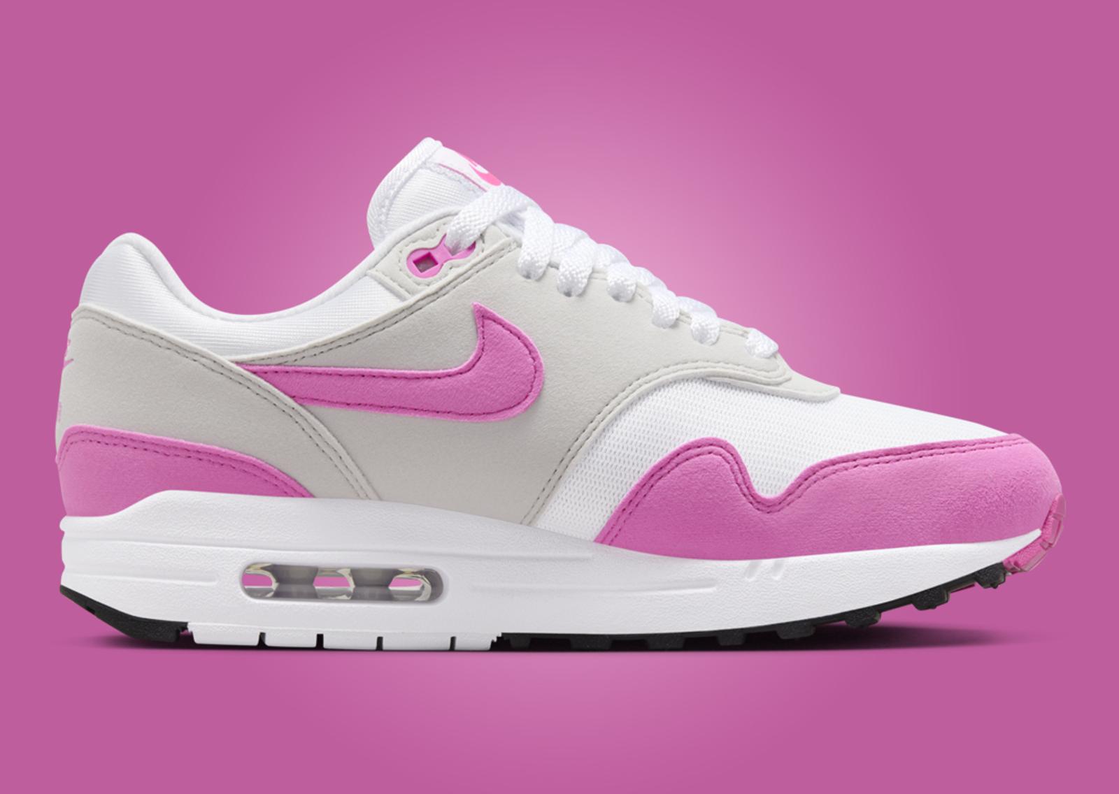 Nike Air Max 1 Pink Rise (W) Medial