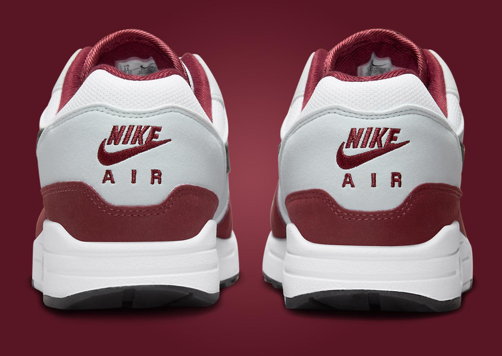 Nike Air Max 1 Dark Team Red Heel