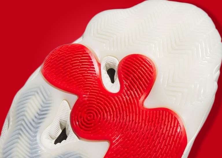 adidas Trae Young 3 White Red Outsole Detail