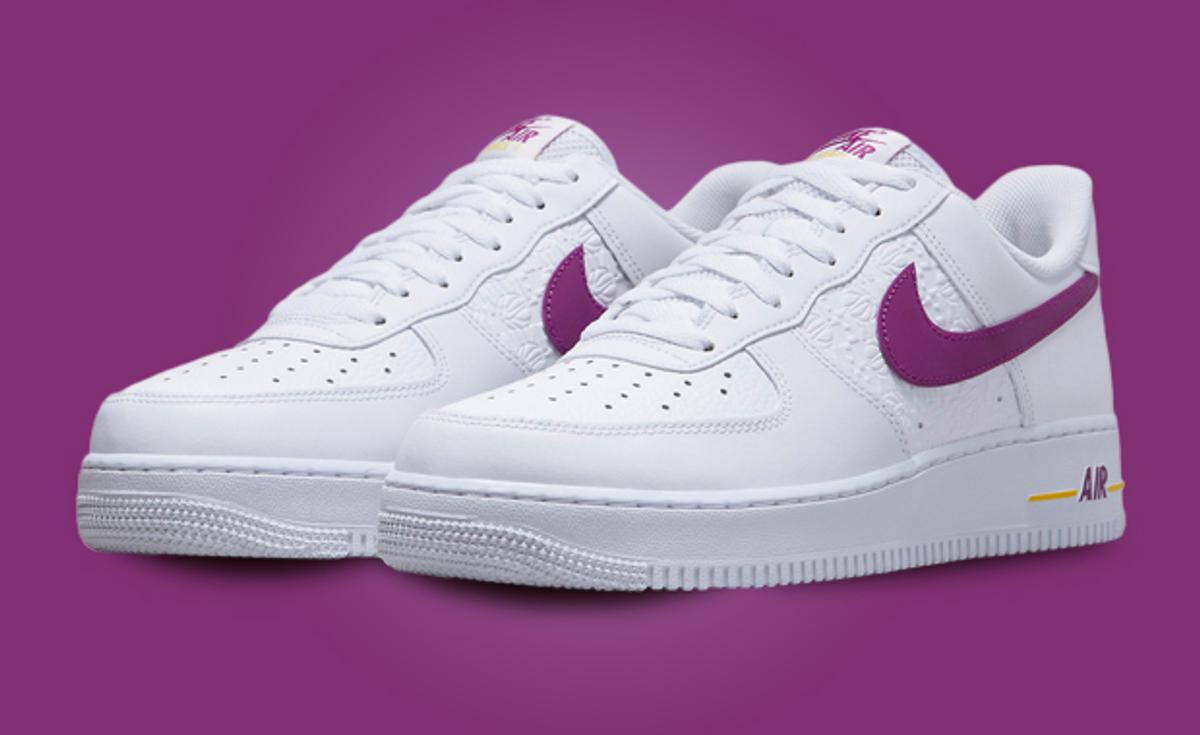 Nike Channels Lakers Vibes With This Air Force 1 Low EMB