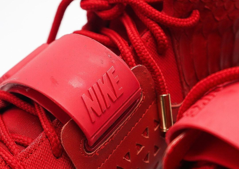 Fred Warner's Custom Nike Air Yeezy 2 Red October Cleats Lockdown Strap