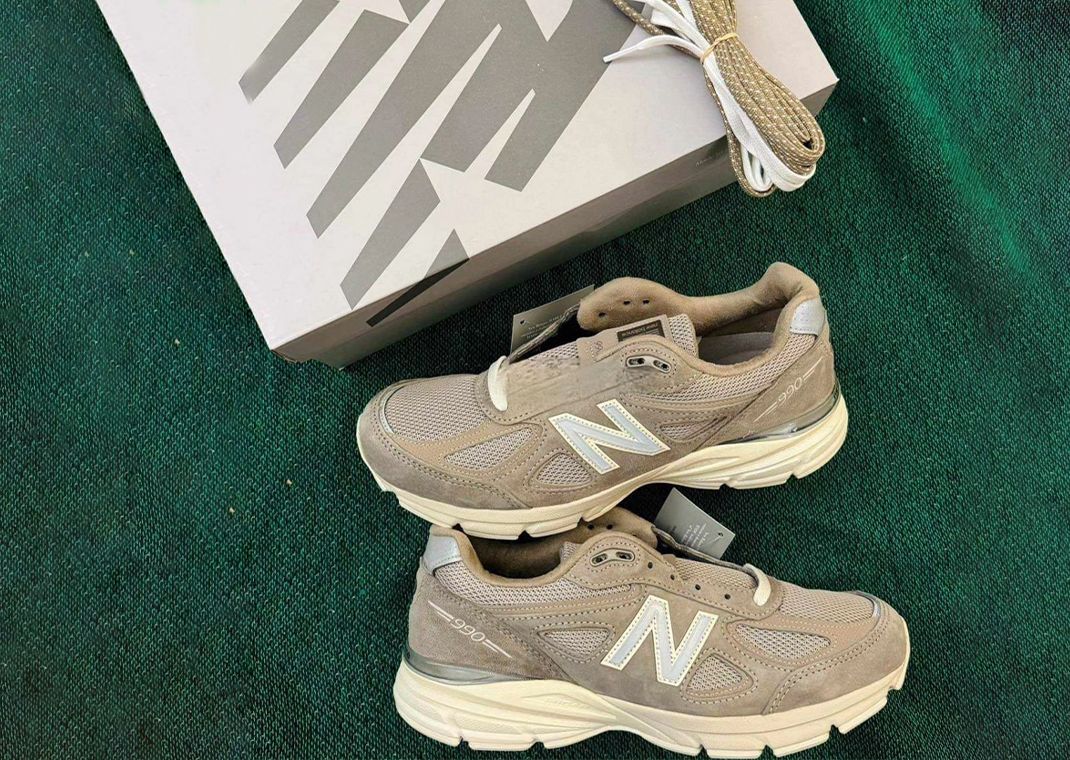 The Kith x New Balance 990v4 Made in USA Moonrock Releases October