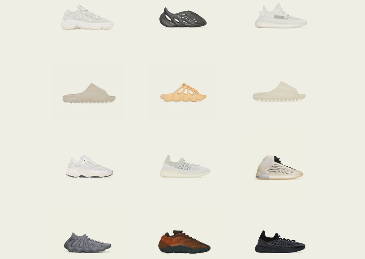 Press Image Showcasing Select Yeezys Releasing in Between August 2 and August 8