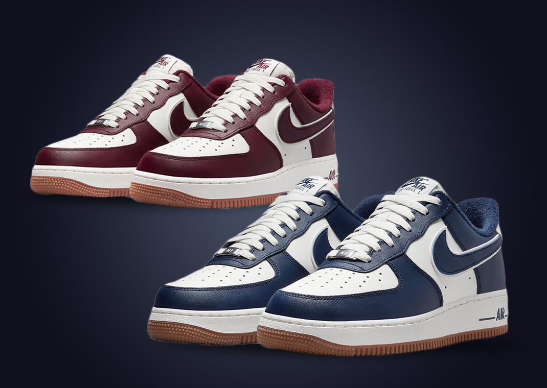 College Vibes Cover This Duo Of Nike Air Force 1 Lows