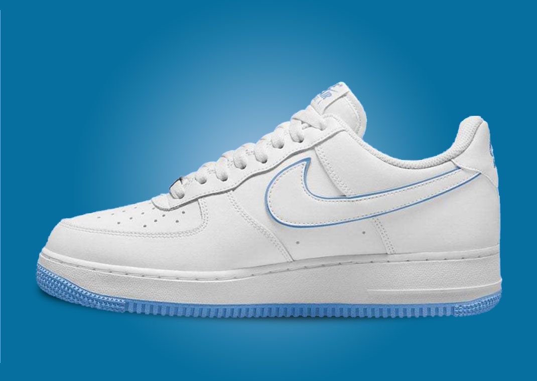 Nike Air Force 1 '07 (White/University Blue) 11