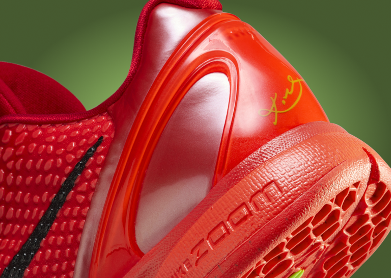 Nike Kobe 6 Protro Reverse Grinch Heel Detail