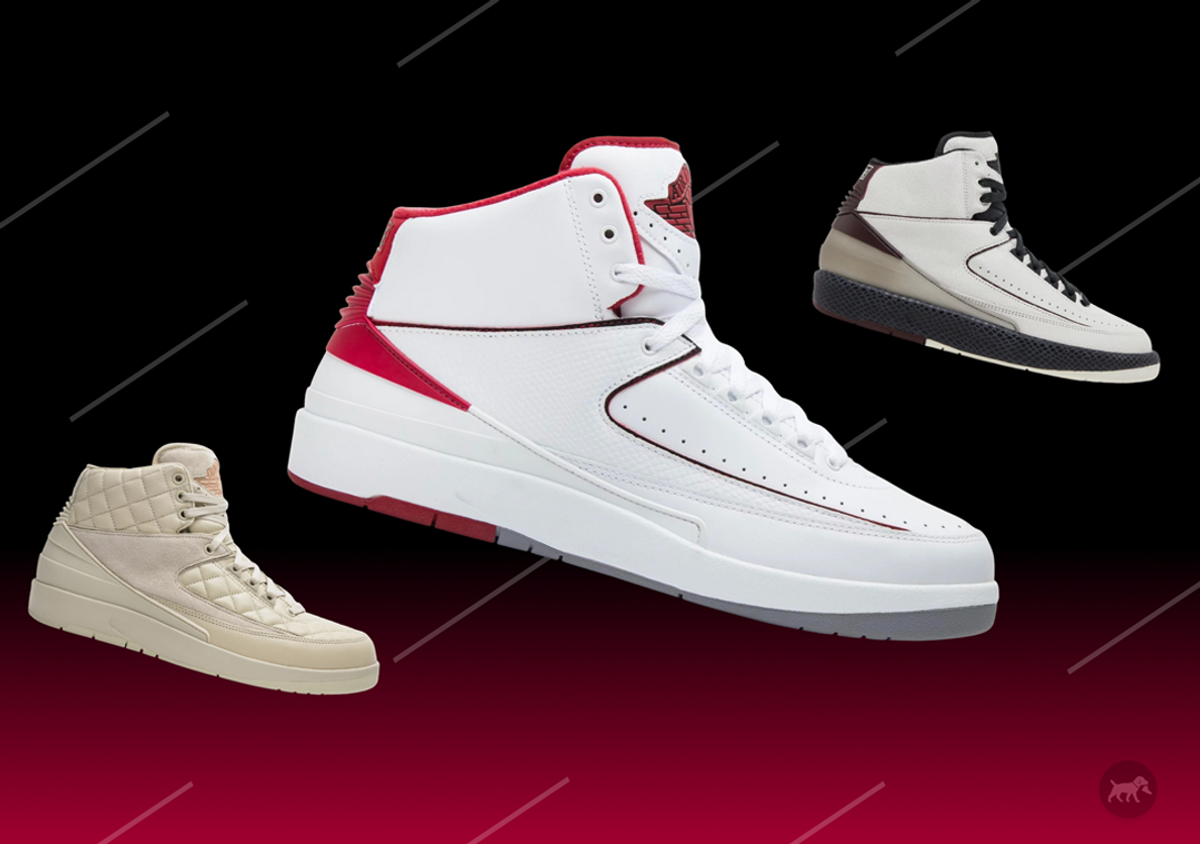 White and red jordan top 2
