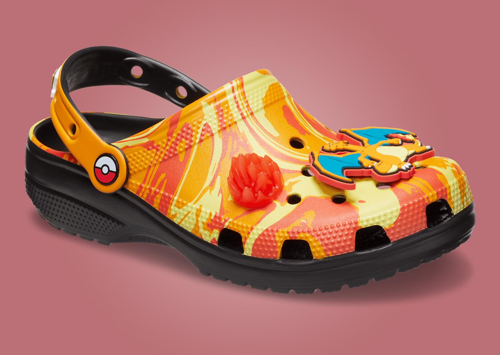 Pokémon x Crocs Classic Clog Charizard Angle