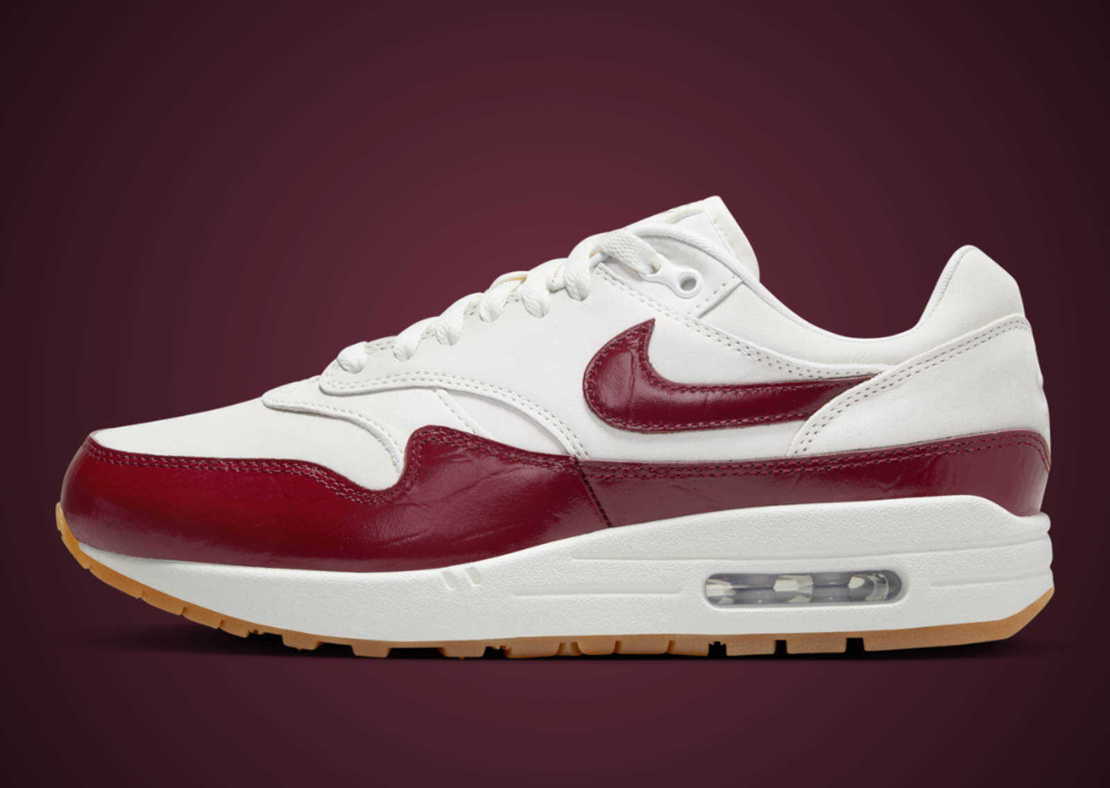 Nike Air Max 1 Lux Grandma Team Red (W) Lateral