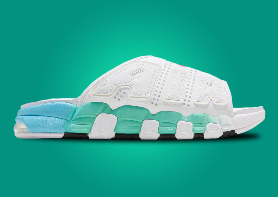 Nike's Air More Uptempo Slide White Aqua Was Made For Summer