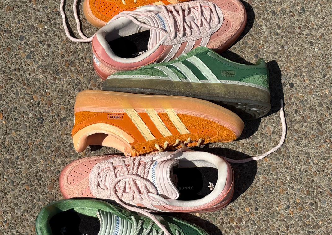 adidas gazelle silver green womens Adidas x Bad Bunny Gazelle Puerto Rico - JS5052 - Starcow Paris