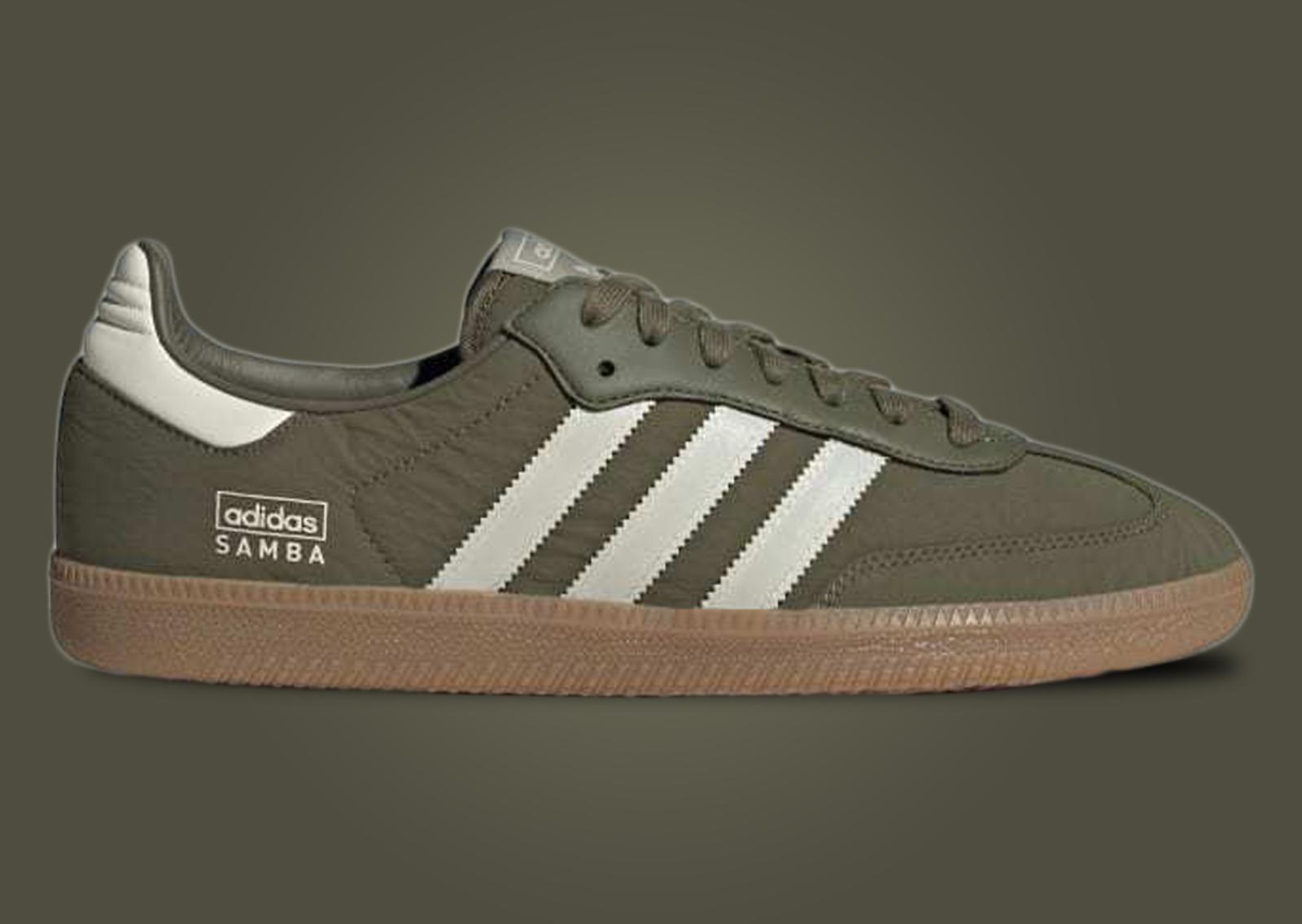 adidas Samba OG Focus Olive Lateral