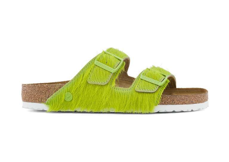 Concepts x Birkenstock Arizona Sandal Lime Green Lateral