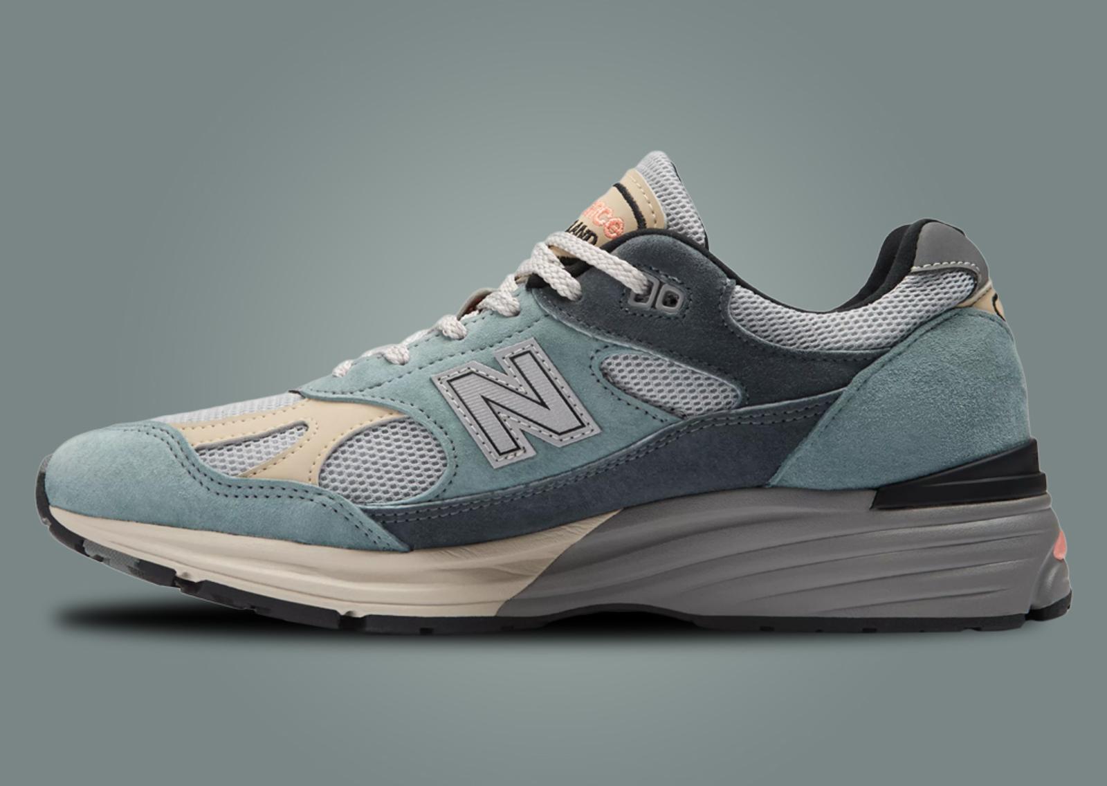 New Balance 991v2 Made in UK Blue Silver Medial