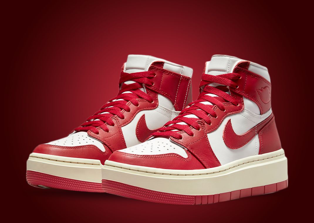 Air jordan 1 retro clearance high red and white