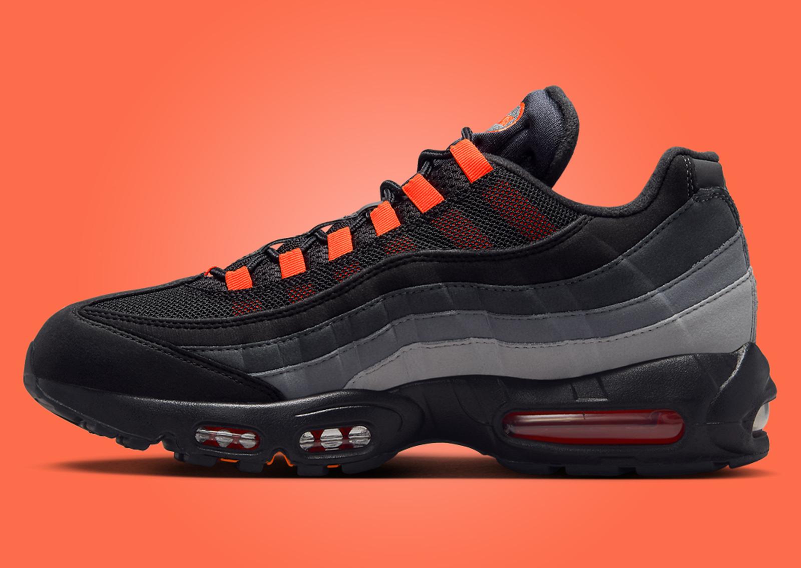 Nike Air Max 95 Black Hyper Crimson Medial Right