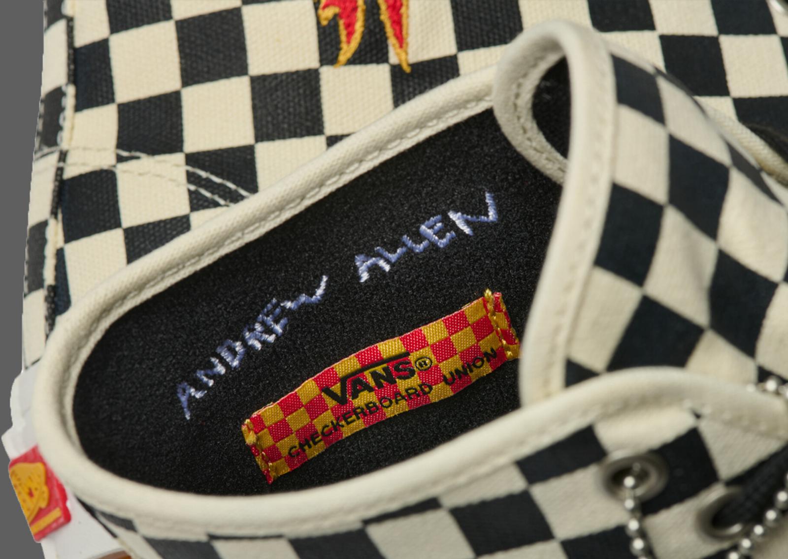 Andrew Allen x Vans Skate Authentic High Checkerboard Detail