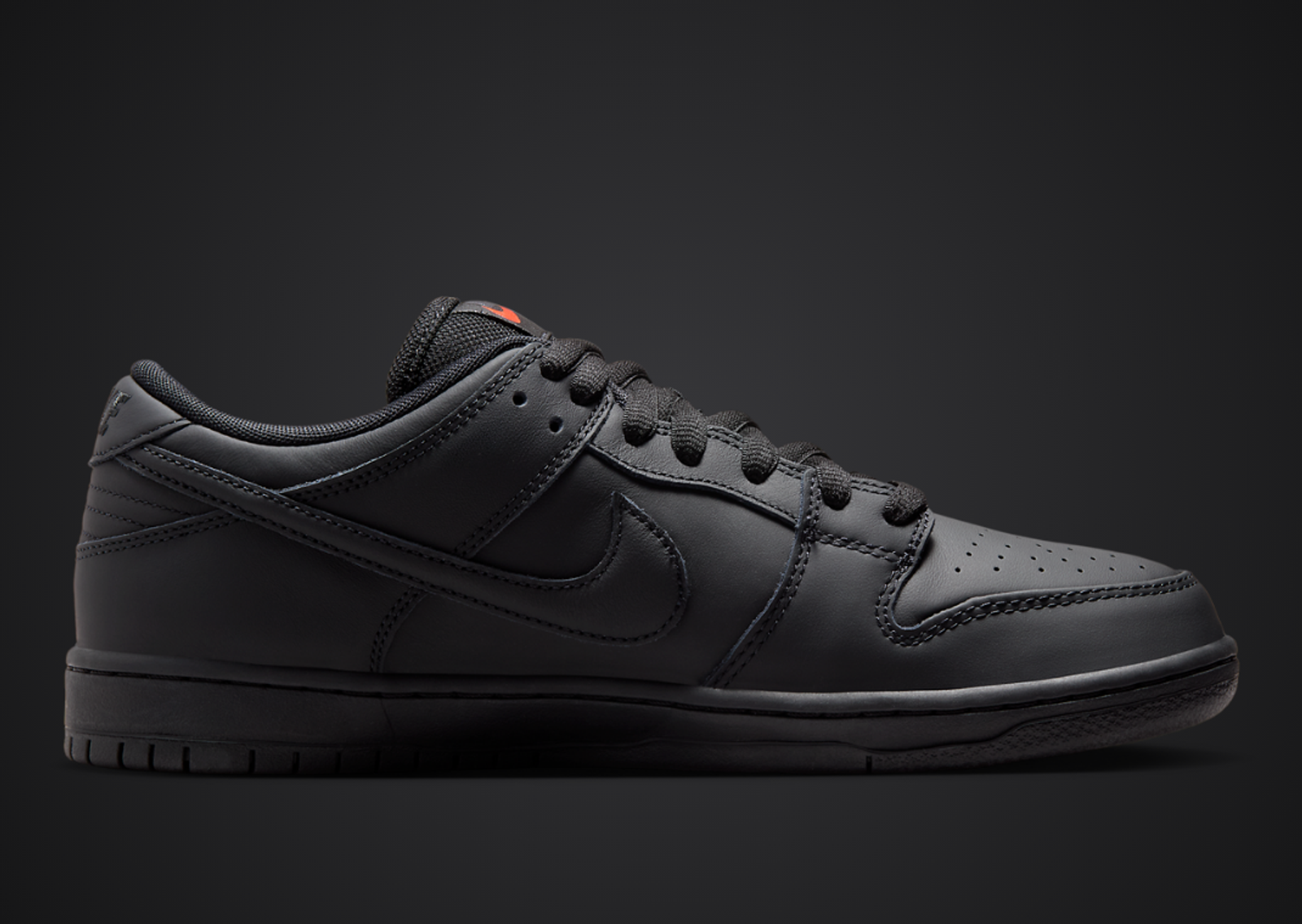 Nike SB Dunk Low ISO Triple Black Medial