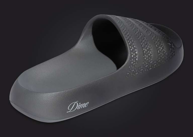 DIME x adidas Ayoon Slide Core Black Heel Angle