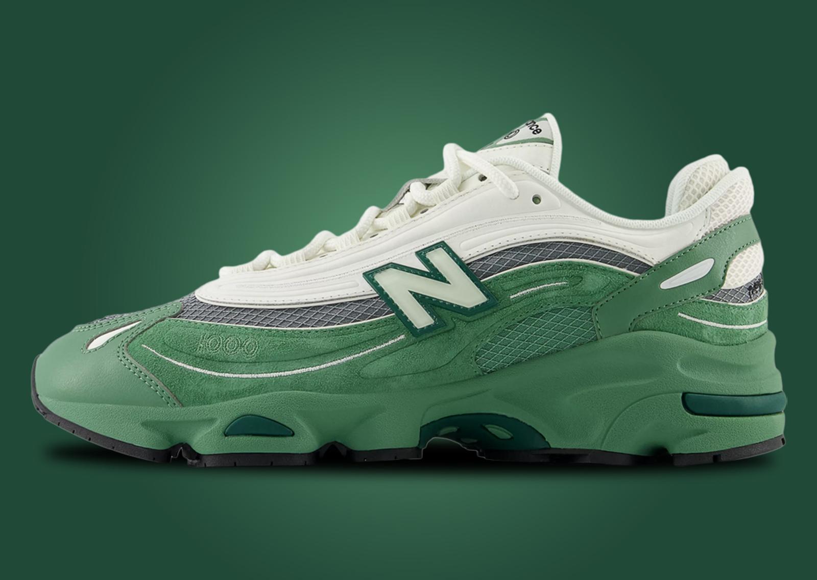 New Balance 1000 Green Grey Lateral