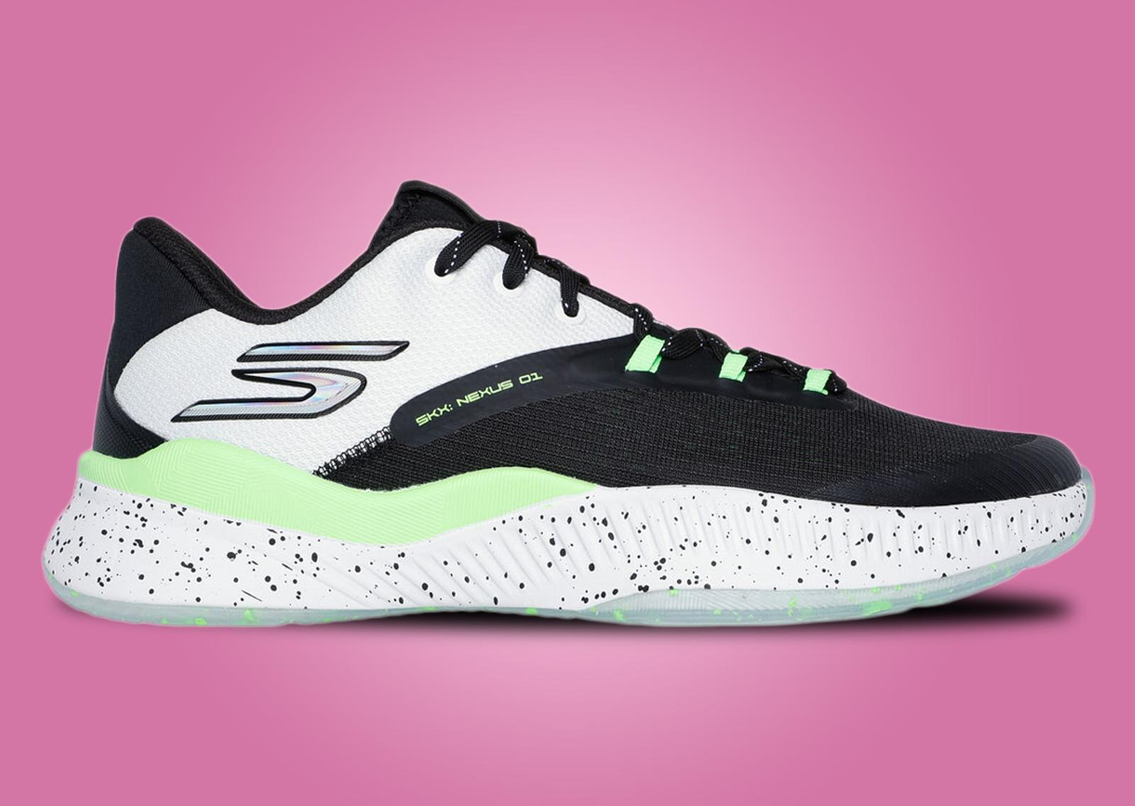 Skechers SKX Nexus White Black Lime Lateral