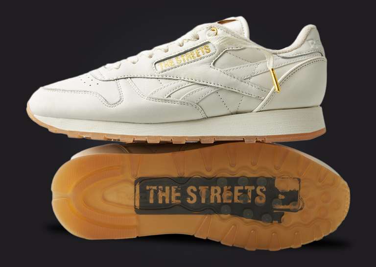 END. x The Streets x Reebok Classic Leather Chalk Lateral and Outsole