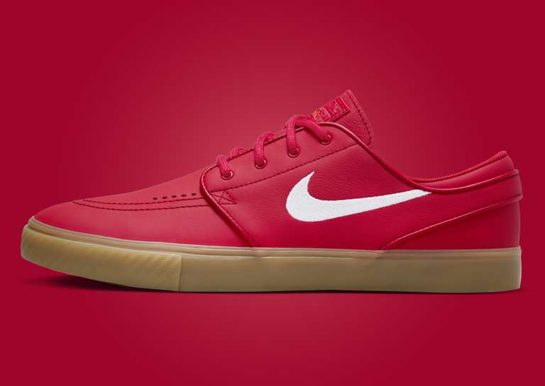Nike SB Zoom Janoski OG+ University Red Gum Lateral