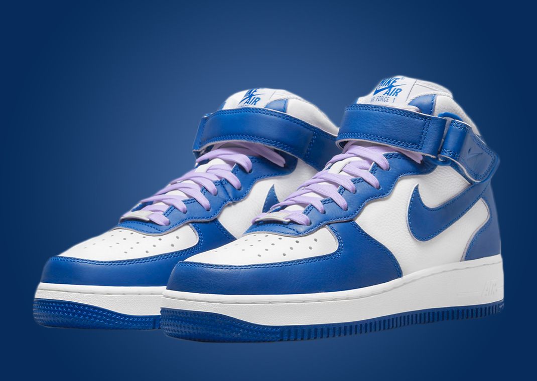 This Nike Air Force 1 Mid Comes Dressed In Military Blue