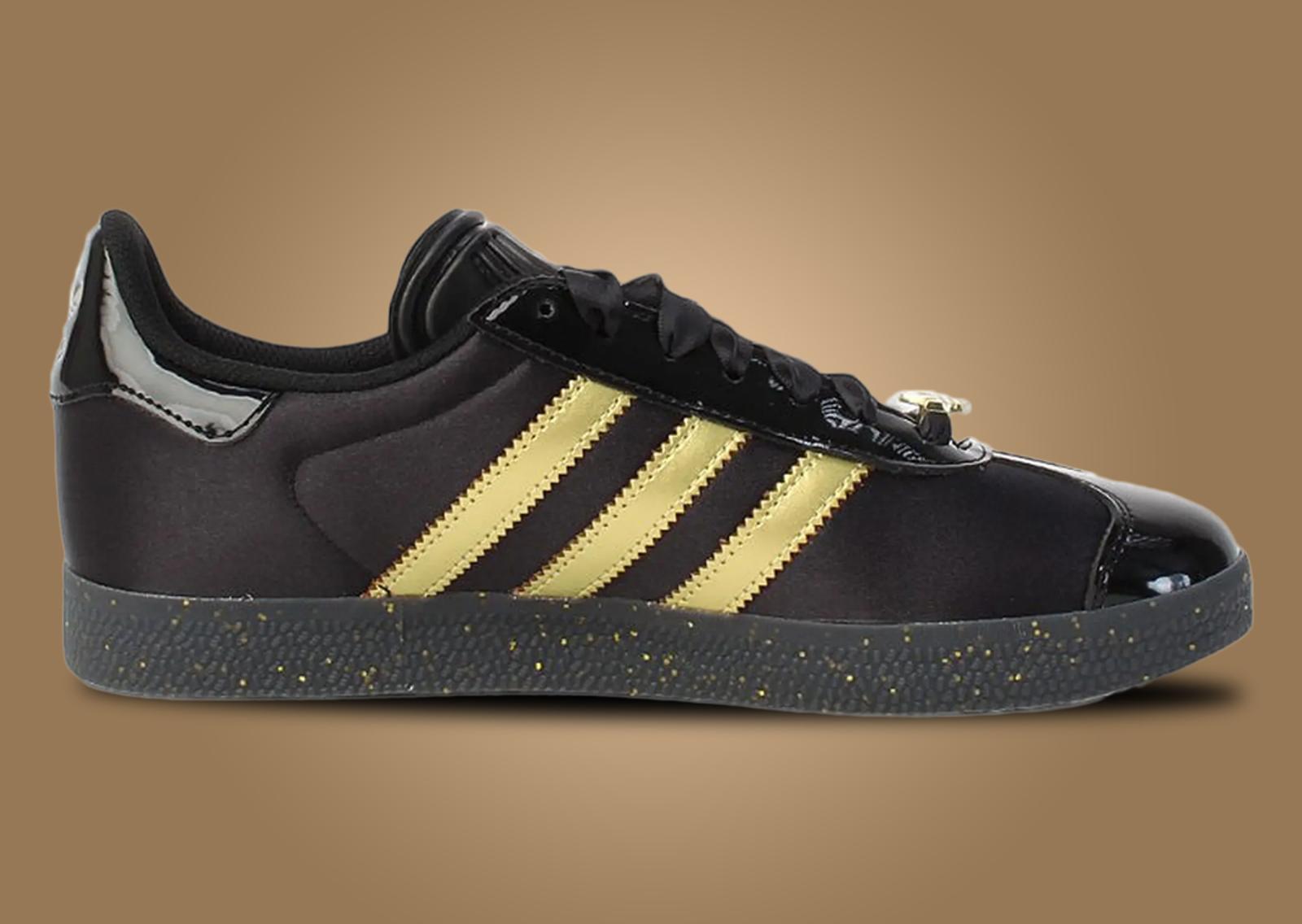 Shiekh x adidas Gazelle Black Gold (W) Medial