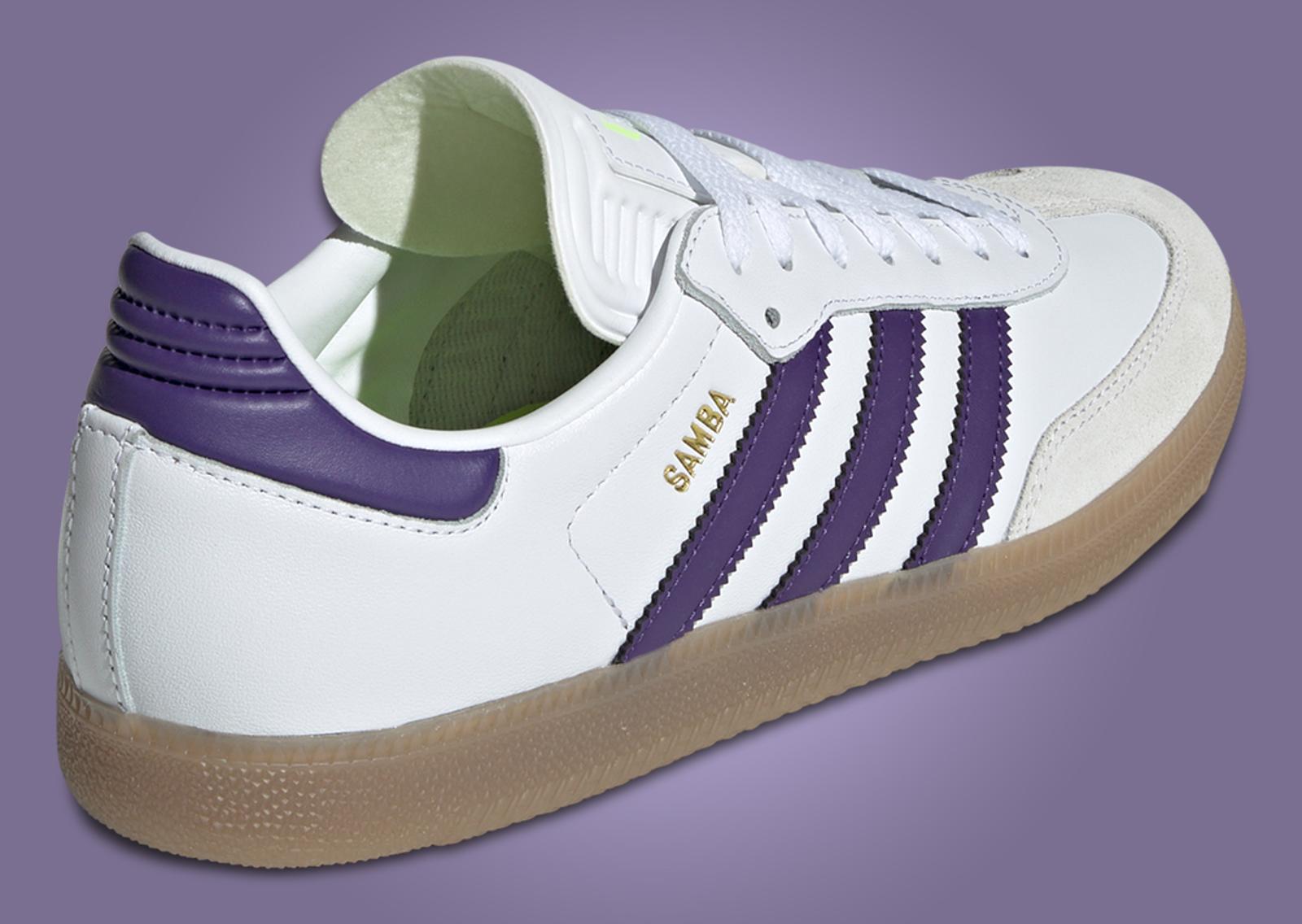 Lionel Messi x adidas Samba Unity Purple Heel Angle