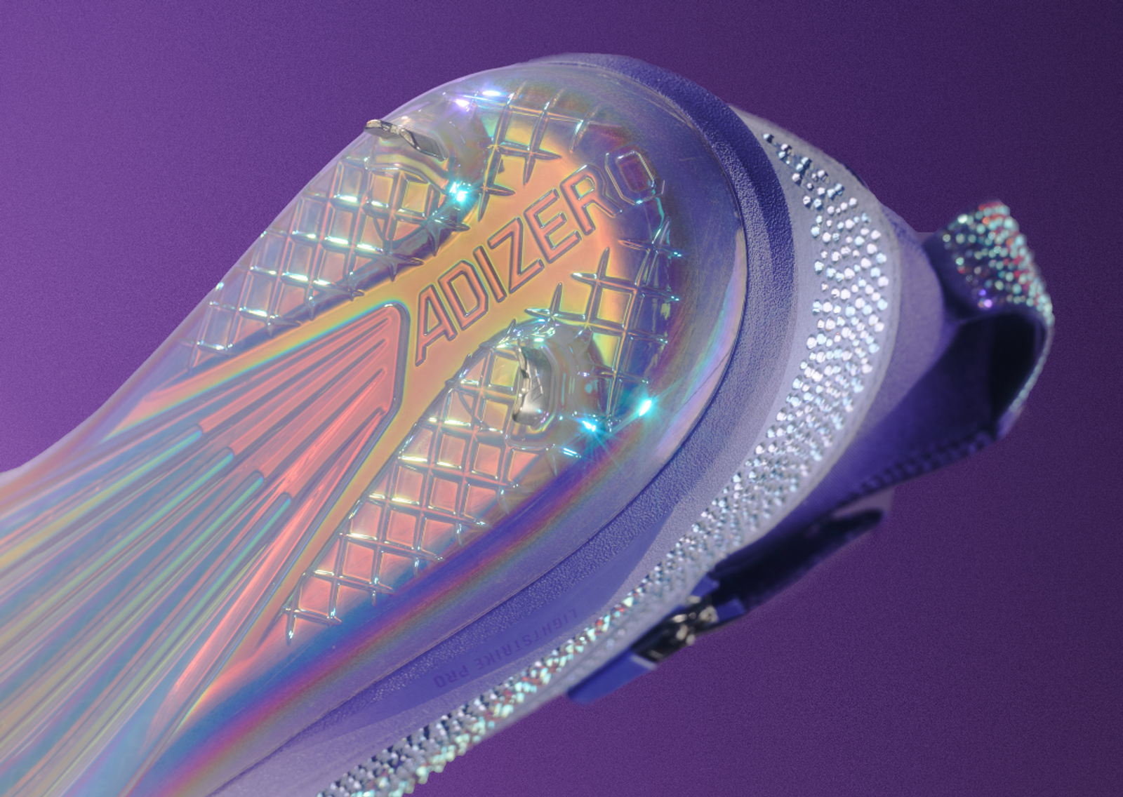 Swarovski x adidas Adizero Impact+ Light Purple Outsole