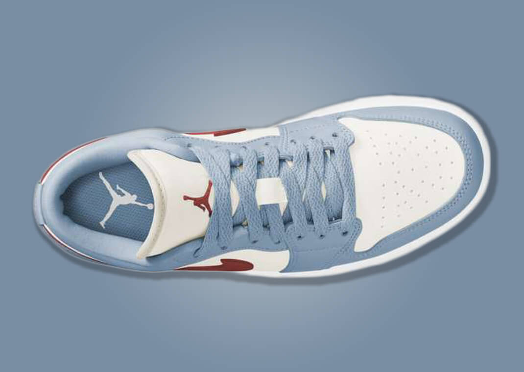 The Air Jordan 1 Low Blue Grey Dune Red Arrives as a Women's