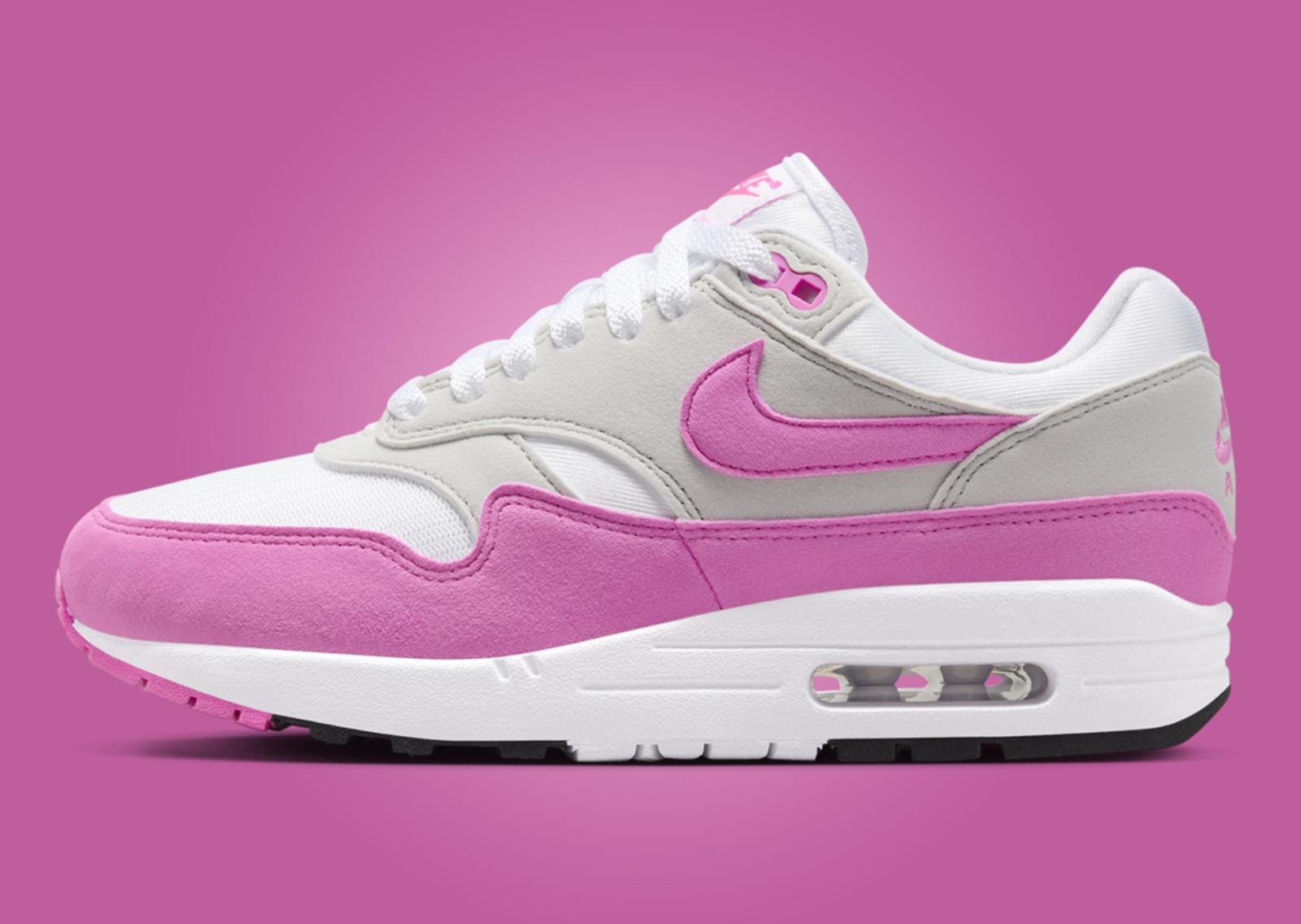 Nike Air Max 1 Pink Rise (W) Lateral