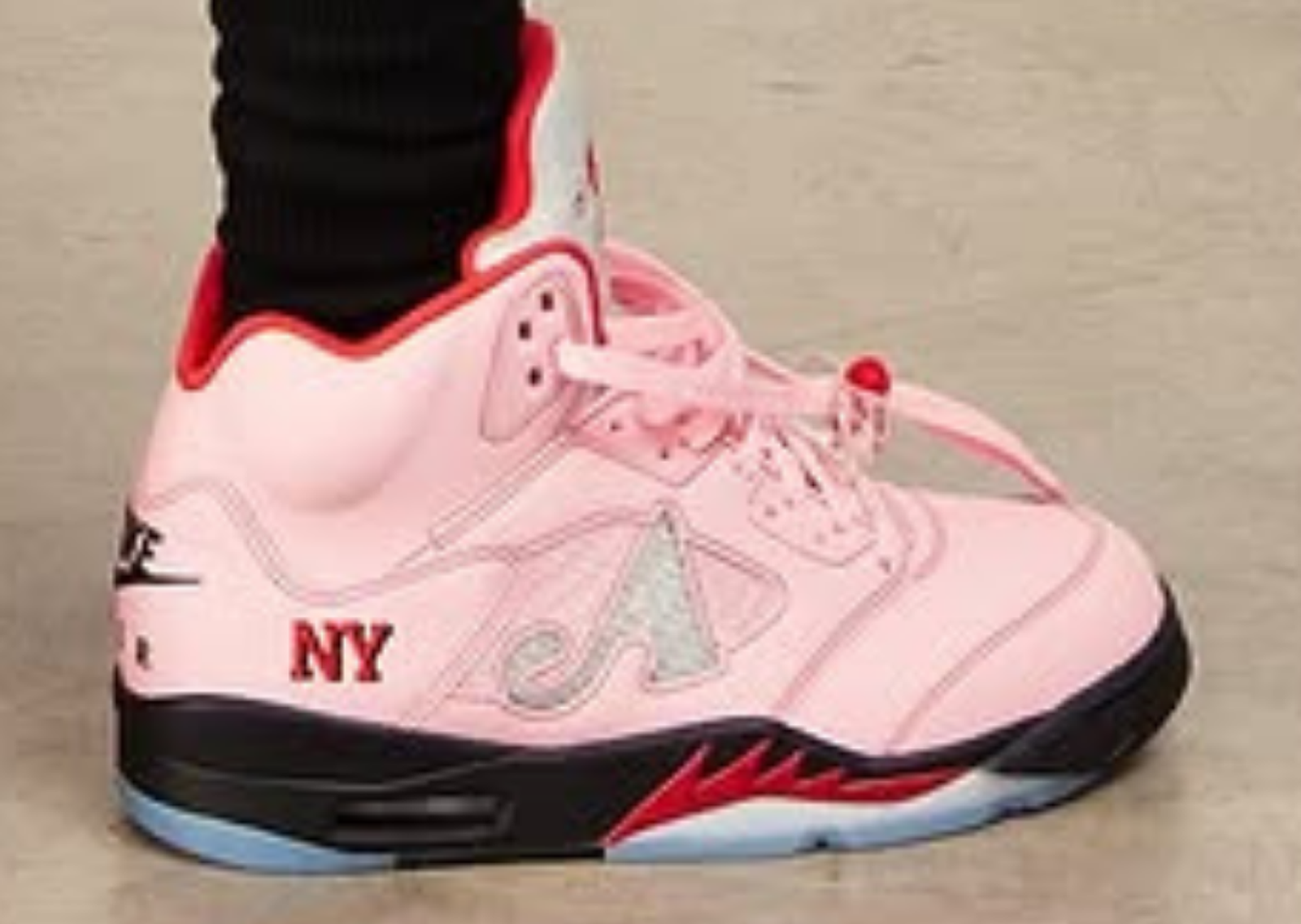 Awake NY x Air Jordan 5 Retro Arctic Pink Lateral