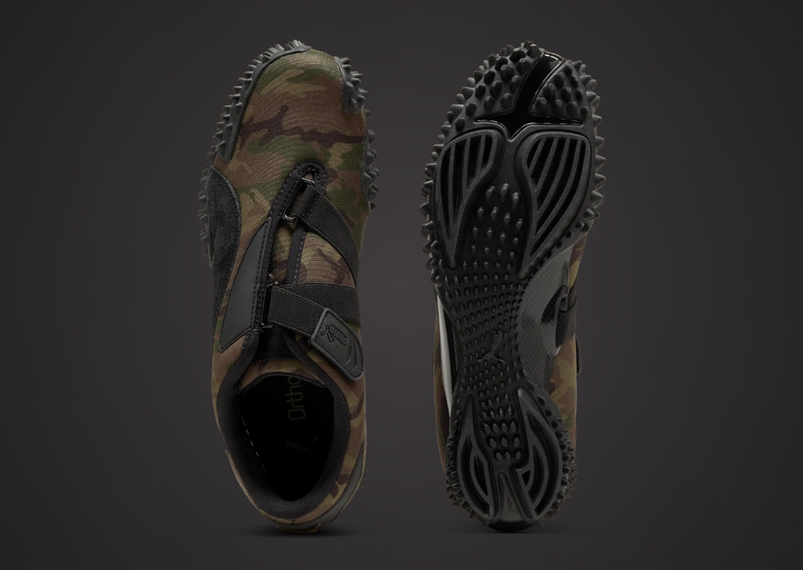 Puma Mostro Camo Olive Top and Outsole