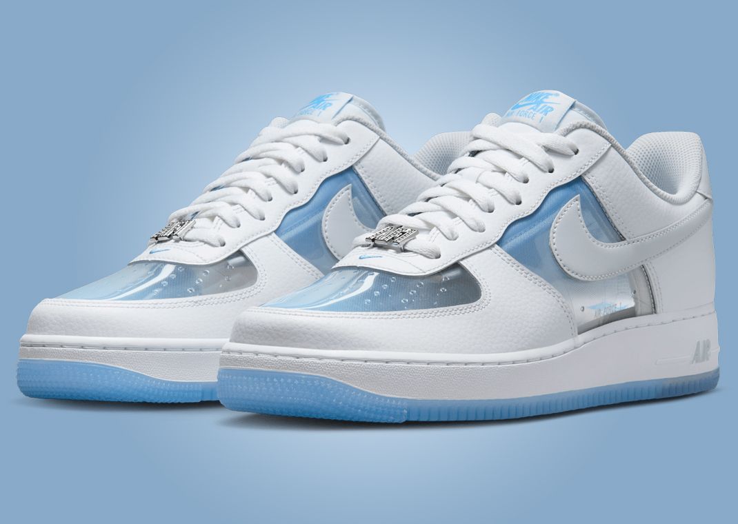 The Nike Air Force 1 Low Translucent White University Blue