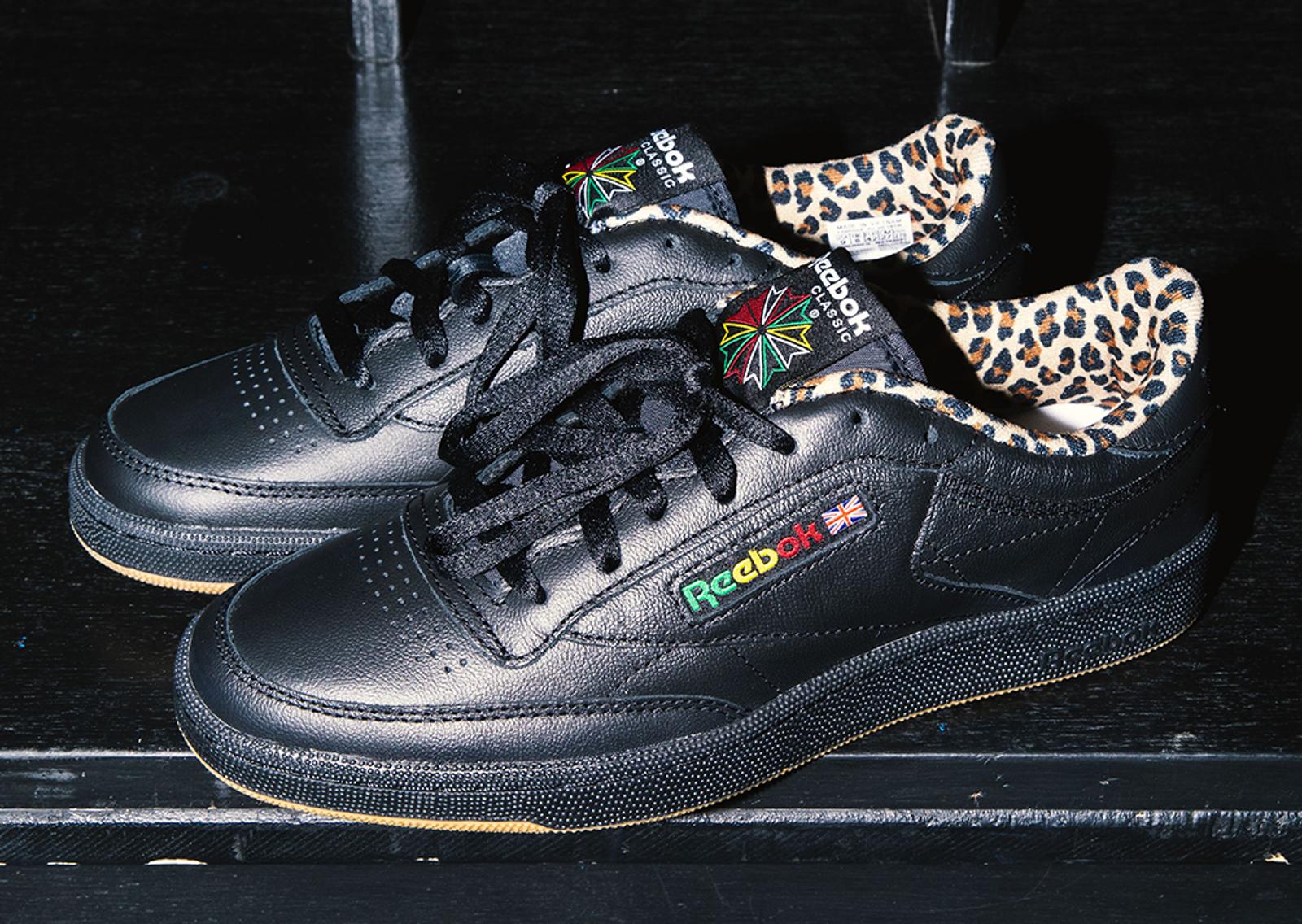 Wacko Maria x Reebok Club C 85 Black Angle