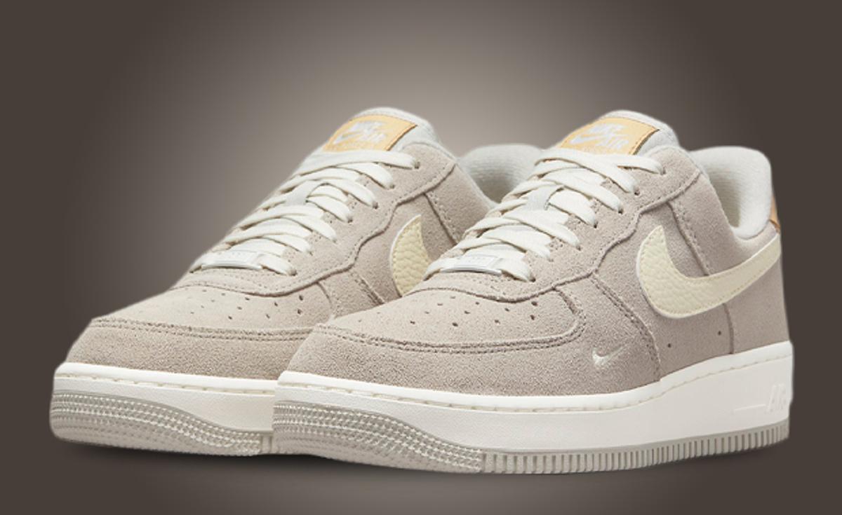 Coconut Milk Swooshes Grace The Nike Air Force 1 Low Light Bone